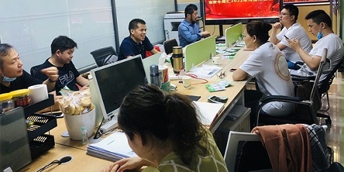 速盈娱乐坚果代工厂与各企业负责人一起探讨2022的发展方向